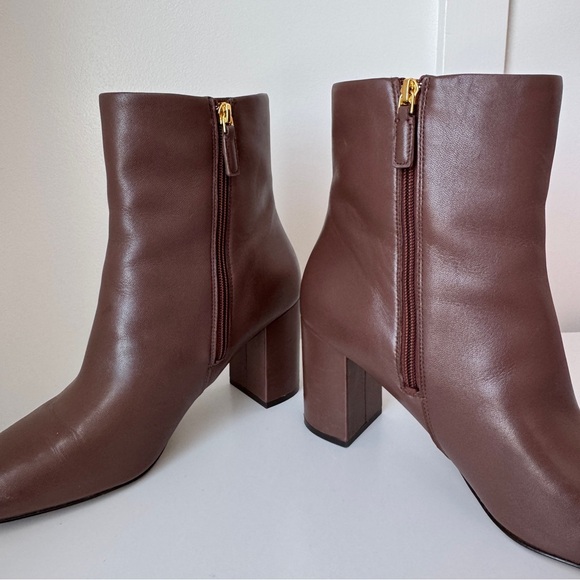 Cole Haan Brown Leather Ankle Boots Size 11 - Picture 7 of 10